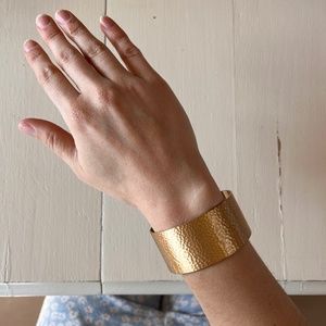 Chunky gold bangle